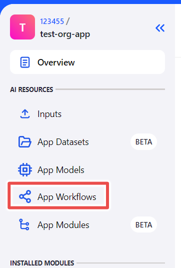 App workflows