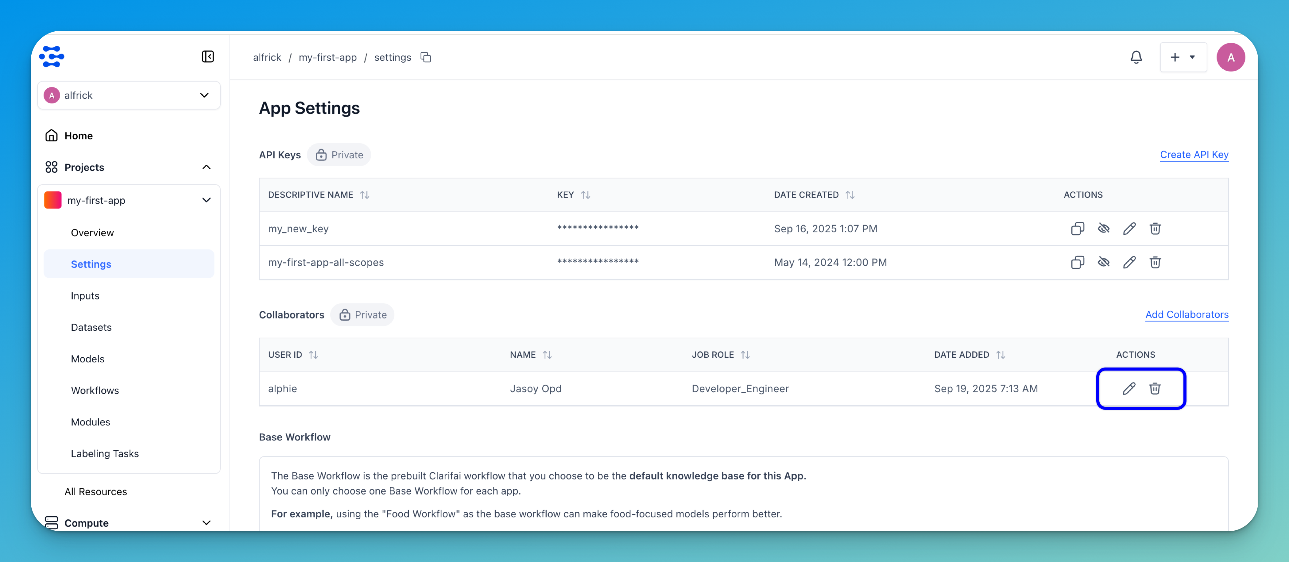 manage collaborator