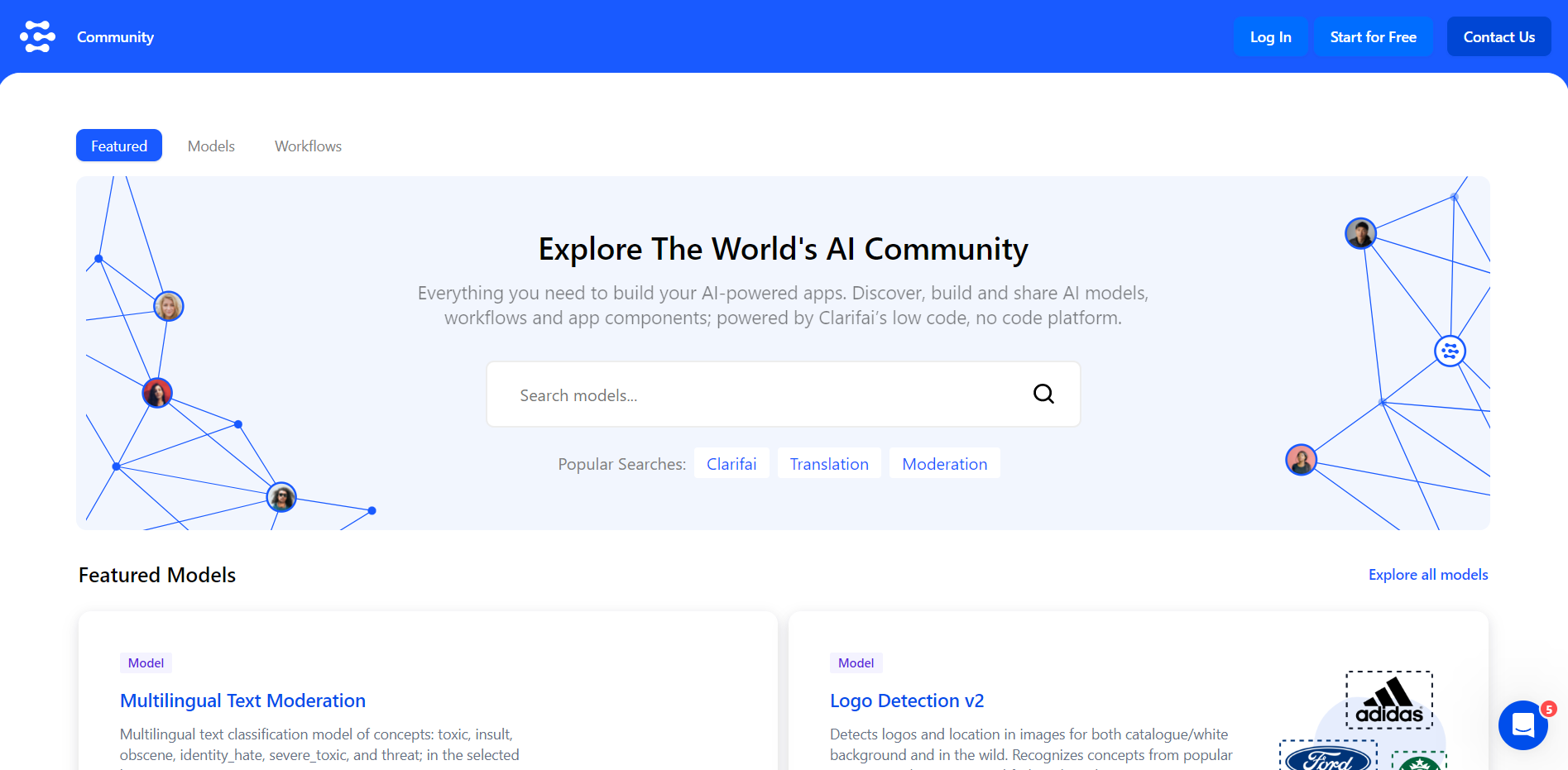 community homepage