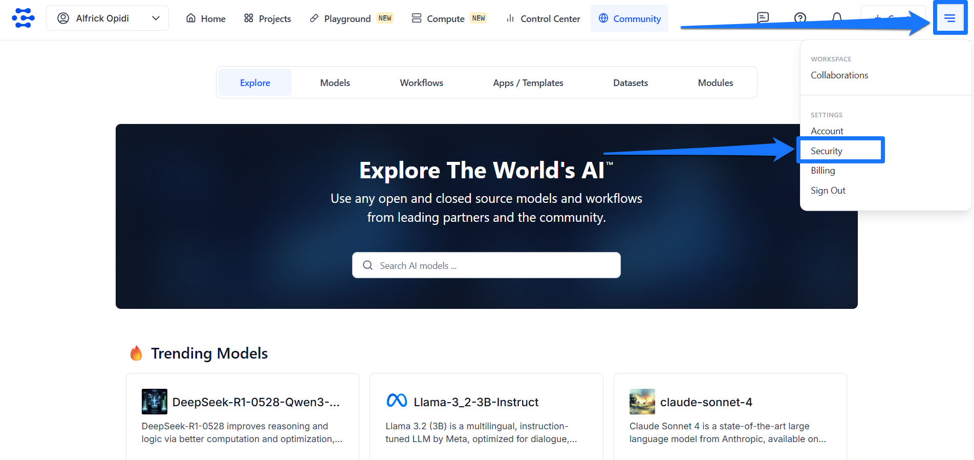 Create new PAT on Community