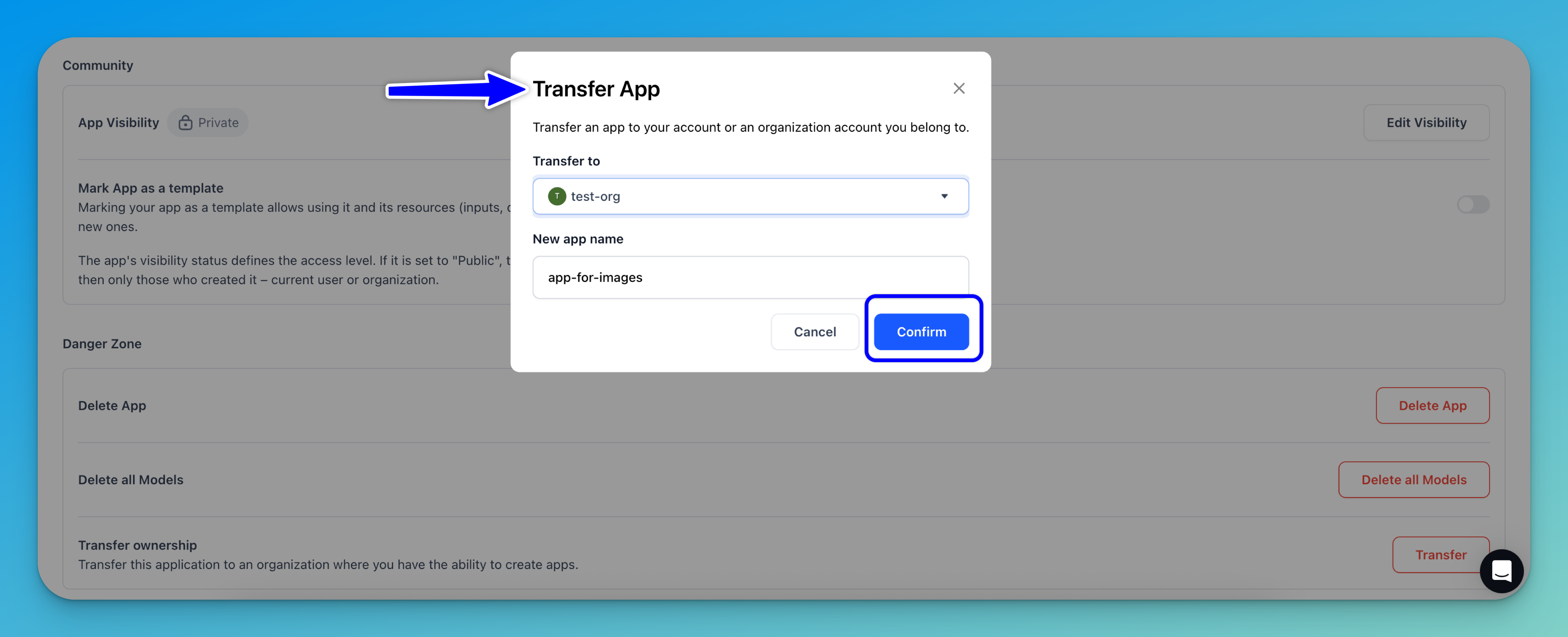Give app a new name